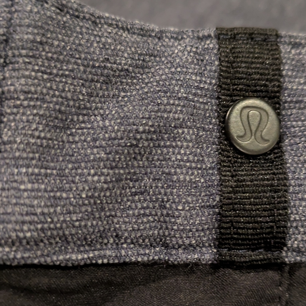Lululemon ABC Pant Skinny Tech Stretch Canvas 5-Pocket Pants Heathered Black 32 - Picture 12 of 17